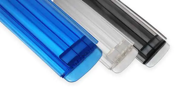 Lames en polycarbonate translucide